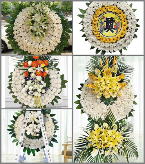 安徽六安市霍邱县乌龙镇铜佛村花圈速递